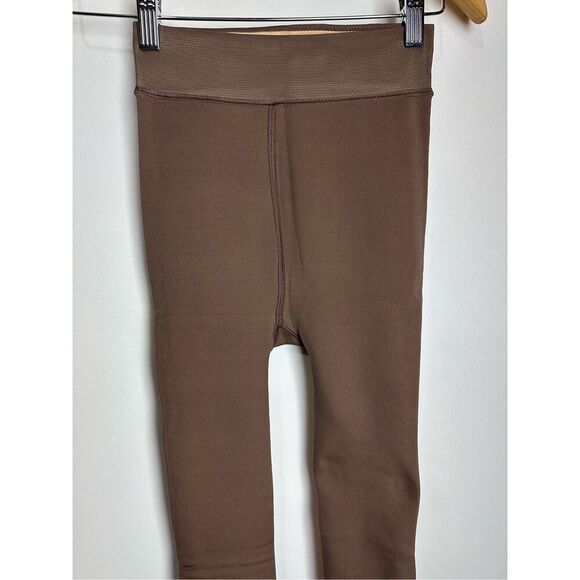Brown Sheer Fleece lined tights - Picture 2 of 8